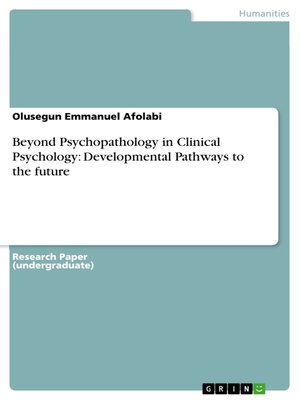 cover image of Beyond Psychopathology in Clinical Psychology